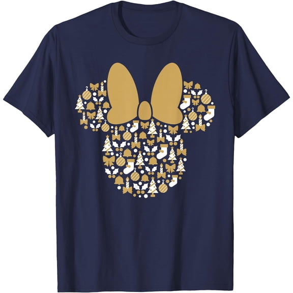 Minnie Mouse Icon Holiday Cheer DTG Print Unisex T-Shirt