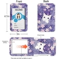 thumbnail image 4 of MaxxMarket Cute Cat Badge Holder Retractable Lanyard, Lanyards for ID Badges Name Tags Vertical Card Holder, Detachable Lanyard Badge Reel Retractable, Teacher Nurse Workers Women Office Gifts, 4 of 12