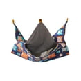 thumbnail image 2 of Hamaca para hámster, hamaca para mascotas, jaula colgante, túnel de 2 capas, juguete, cama columpio para juegos cálidos, cama para dormir para mascota Búhos Color Azul L, 2 of 8