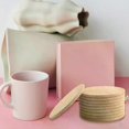 thumbnail image 2 of Set of 10 Cork Bar Drink Coasters - Absorbent and Reusable - 90mm 5mm Thick, 2 of 5