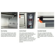 Gas Heating Commercial Movable Double-decker Pizza Electric Oven Independent Temperature Control 220V