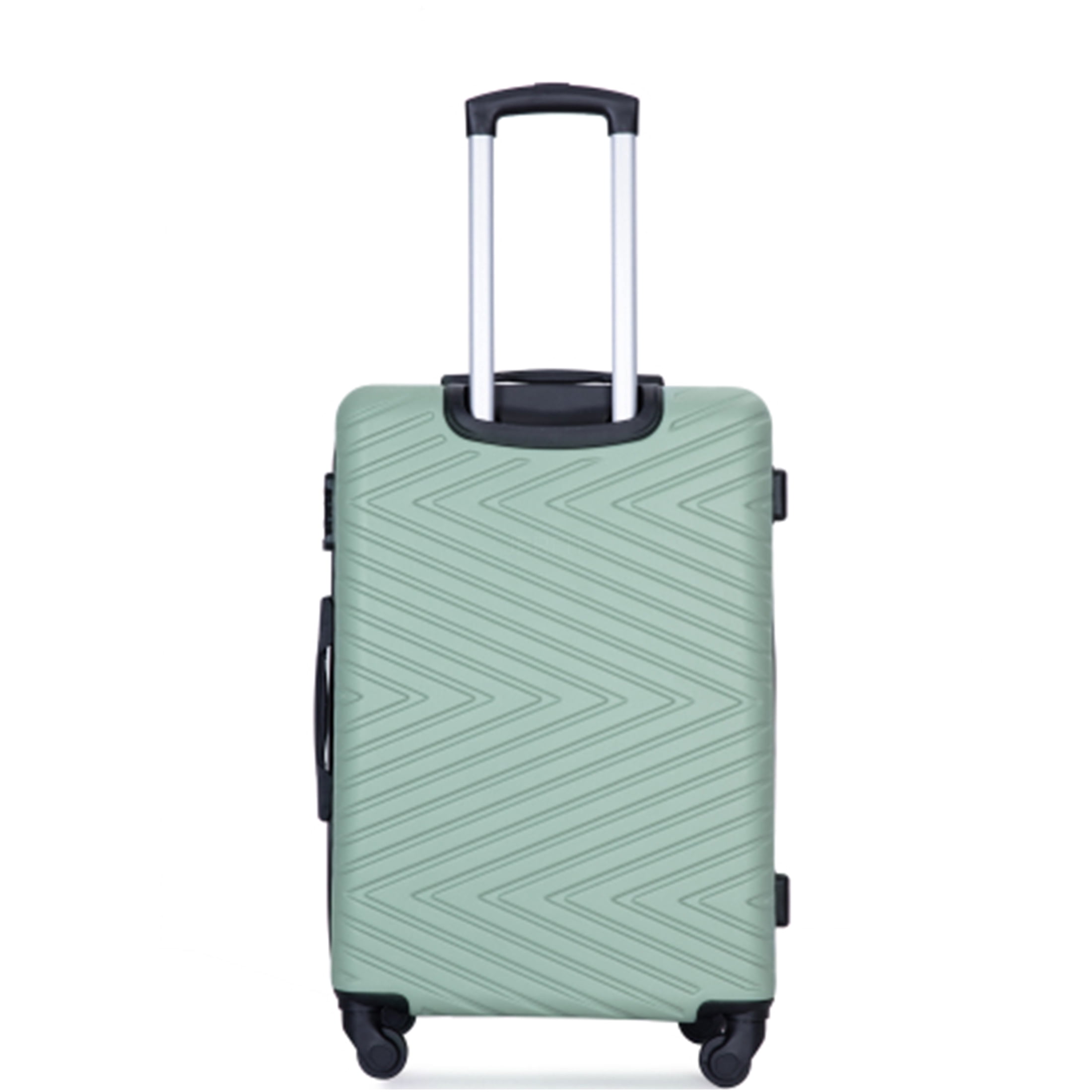 JERFIT 4-Piece Luggage Set with TSA Lock, Spinner Wheels, ABS Hard Shell Suitcase in Olive Green for Travel