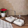 thumbnail image 3 of IDEANATEGRATE Servilletas Moderno De Acero Inoxidable Color Plata Para Uso Interior Y Exterior, 3 of 8