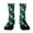 413#Blue, variant on Unisex Graffiti Halloween Print Mid Calf Socks Elastic Ribbed Cuff Socks Comfort Fit 1 Pair