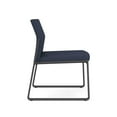 thumbnail image 4 of Gansett Reception Waiting Room Armless Guest Chair / Charcoal Steel / Blue, 4 of 5