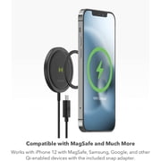 mophie snap+ wireless charger - 15W wireless charging pad for Qi-enabled and MagSafe compatible devices