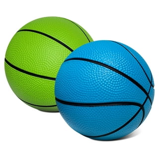 Solid color electric light aqua blue basketball