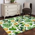 thumbnail image 3 of Area Rug 48×72in, St Patrick's Day Clovers Hat Coin Floor Carpet Living Room Rug, Green Heart Shamrocks Leaf Non-Slip Welcome Mat Indoor Rugs for Bedroom Dining Room, 3 of 9