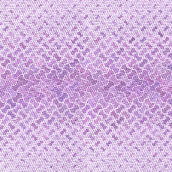 Ahgly Company Indoor Square Patterned Heliotrope Purple Area Rugs, 6' Square