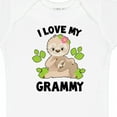 thumbnail image 4 of Inktastic Cute Sloth I Love My Grammy with Green Leaves Boys or Girls Baby Bodysuit, 4 of 5
