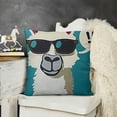thumbnail image 2 of Llama Decorative Throw Pillow Cover Case, Llama Linen Outdoor Pillow Cases Square Standard Cushion Covers for Sofa Couch Bed Car, 2 of 5