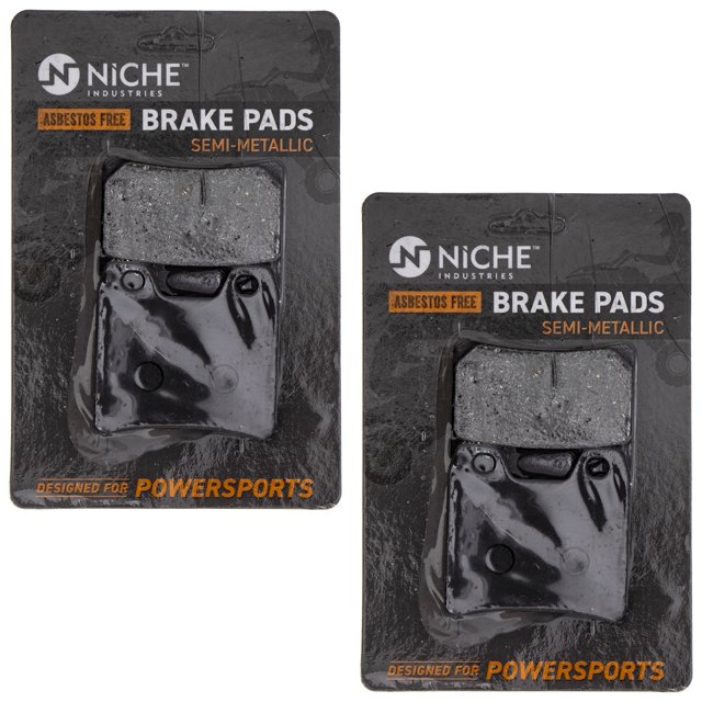 Niche Rear Brake Pad Set for Yamaha FZ1 Semi-Metallic Motorcycle 2 Pack 519-KPA2459D