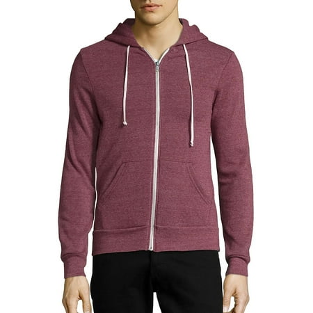 Alternative Men's Rocky Eco-Fleece Zip Hoodie, Eco True Currant, 2XLarge