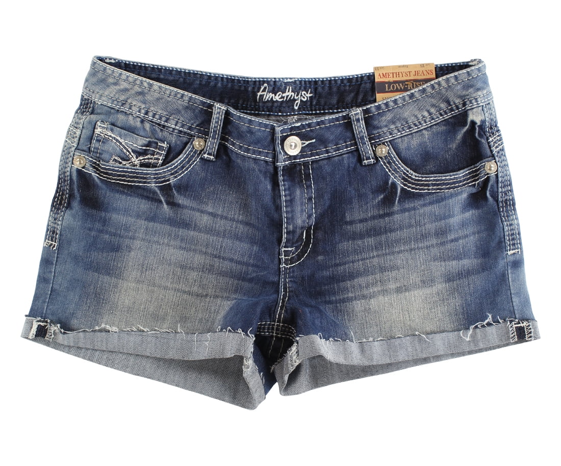 low rise jean shorts