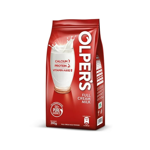 Olper's Full Cream Milk Powder 390g (13.75Oz) | Pack of 1 | Richness of Milk | Makes Creamy Drinks, Baking & More