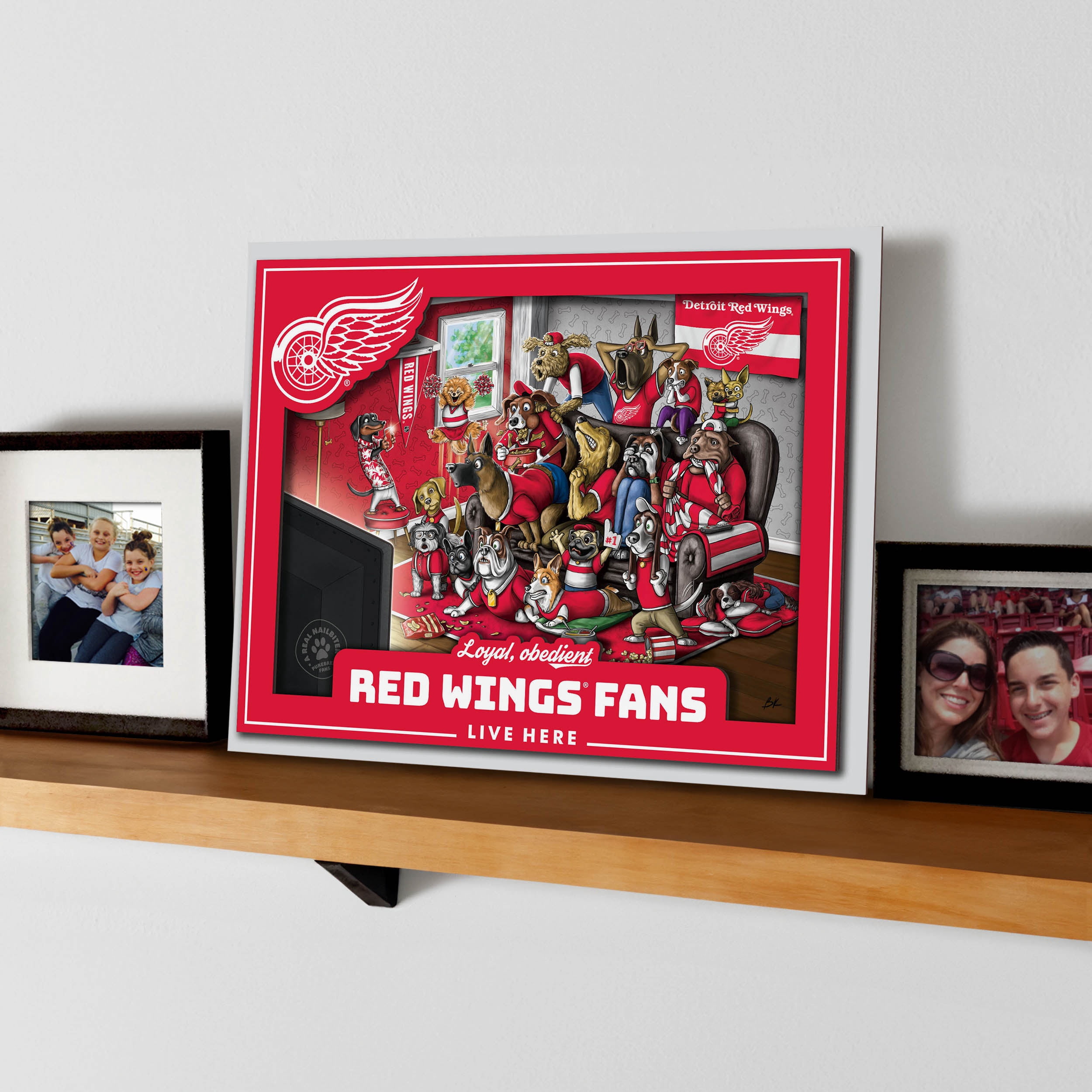 YouTheFan NHL Detroit Red Wings Purebred Fans Wall Art