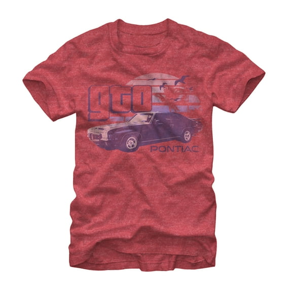 Men's General Motors Pontiac GTO  Graphic Tee Red Heather 2X Large
