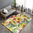 thumbnail image 2 of Sunflower Cornflower Poppy Shaggy Area Rug, Rugs for Living Room Bedroom Non Slip Door Mat Indoor Carpet Machine Washable Nursery Home Decor Floor Mats for Entryway 60x39in-#, 2 of 5