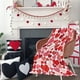 thumbnail image 5 of Manta de Franela para San Valentín, Suave, Cálida y Acogedora, Color Rojo, Rosa y Blanco, de 99 X 130 Cm, con Diseño de Corazón Romántico, Ideal Como Regalo para Parejas y Amantes., 5 of 6