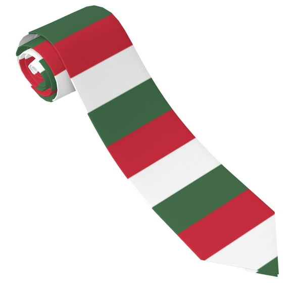 Men'S Hungarian Flag Tie Fashion Causal Printed Necktie