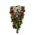 thumbnail image 1 of BKER Christmas Decoration Upside Down Tree Pendant Christmas Teardrop Ribbon Merry Christmas Front Door Decoration Wreath Christmas Suitable For Home Decoration, 1 of 3
