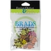 Eyelet Outlet Shape Brads 12/Pkg-Owls - Bright, Pk 3, Eyelet Outlet