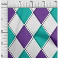 thumbnail image 2 of oneOone Viscose Chiffon Violet Fabric Argyle Fabric For Sewing Printed Craft Fabric By The Yard 42 Inch Wide, 2 of 4