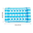 thumbnail image 3 of Inflatable Pool Float Chair - Thickened Air Mattress for Comfortable Swimming Relaxation Durable Water Bed for Adults Floating Lounger for Summer, 3 of 5