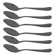 thumbnail image 1 of Cucharas de café negras Biudunm, minicucharas de acero inoxidable para pasteles, cucharas para helado, cucharillas pequeñas para postre, juego de 6 (cucharas de café negras), 1 of 7