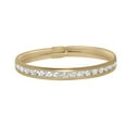 thumbnail image 5 of 14k Yellow Gold Channel-set Round-cut Cubic Zirconia Thin Eternity Band, 5 of 5