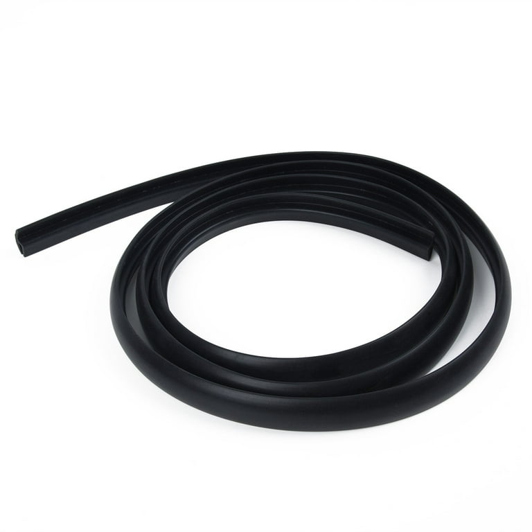 Black 1.7m Plastic Panel Under Windshield Wiper Rubber Sealing Strip For  One Car