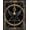 Black Bronze, Pattern 4, variant on Design&I 8'x10' Washable Area Rug Crow Runes Witchy Raven Norse Gothic Motifs Doormat Pentagram for Living Room, Family Extra Large Skid-Resistant Low Profile