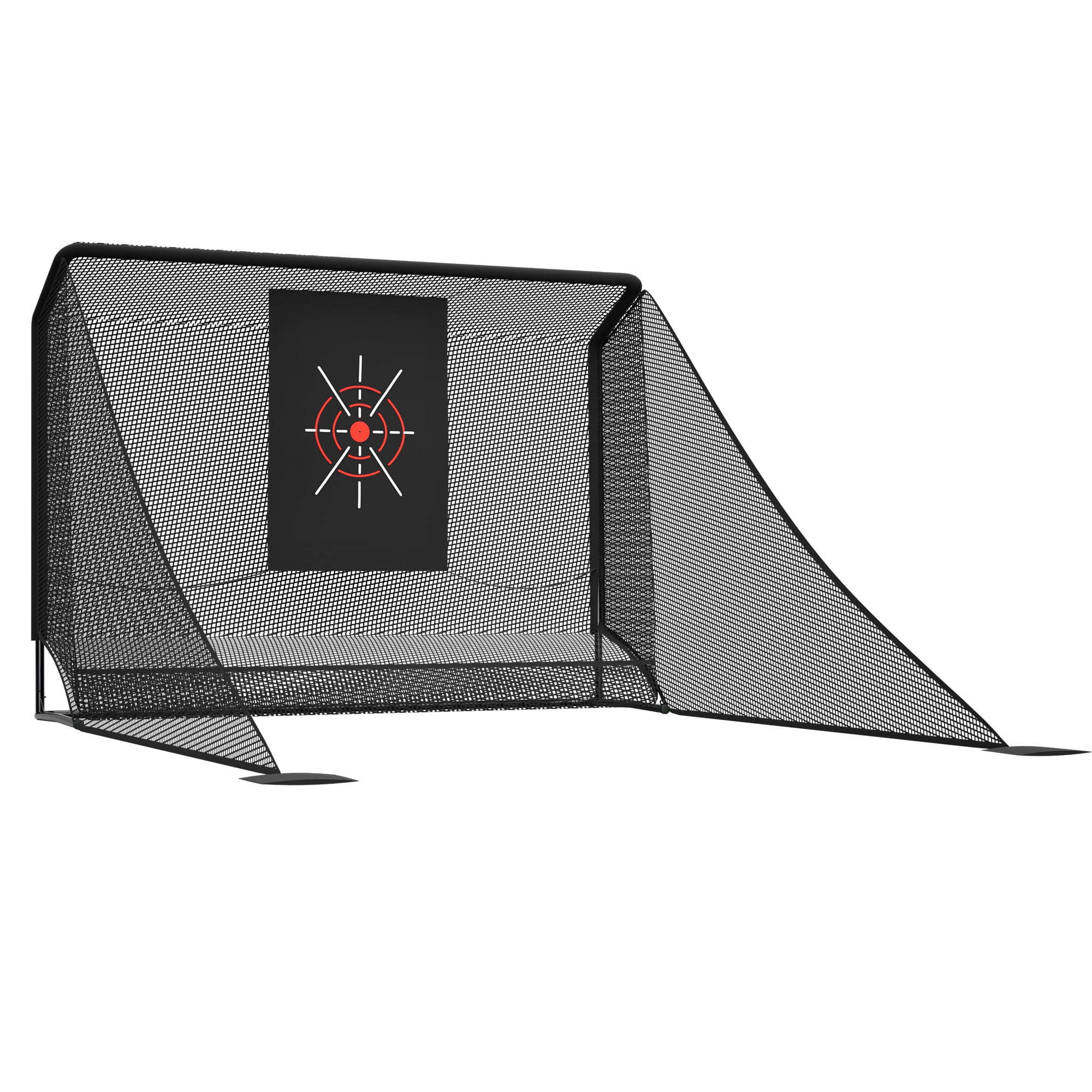 Miniyam 10 x 7 ft Golf Practice Net with Auto Ball Return – Portable Hitting Enclosure with Side Barriers, Includes Carry Bag & Ground Stakes, for Backyard & Indoor Use