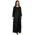 thumbnail image 5 of Bimba Women Boho Gothic Style Long Maxi Dress Lace Long Sleeves Gown, 5 of 6
