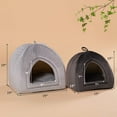 KASENTEX Cat Bed for Indoor Cats, 2in1 Cat House Pet Supplies for Large Cat or Small Dog
