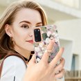 thumbnail image 4 of Allytech Floral Design Series Slim Shell Ring Holder Kickstand Shockproof Soft TPU Back Cover Cell Phone Case for Samsung Galaxy S20,Flower, 4 of 4