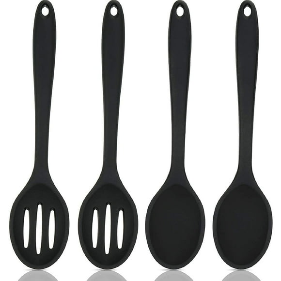 Silicone cooking spoon set Silicone service spoon Silicone non-stick mixing spoon Slotted spoon Large non-stick heat-resistant spoon