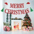 thumbnail image 3 of Banner navideño Zatain rojo con brillo 1,9 m, decoración festiva, 3 of 7
