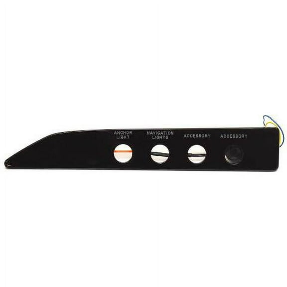 Cobalt Boat Blank Switch Panel 503013 | Backlit Acrylic Black