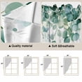 thumbnail image 3 of Eucalyptus Leaves Kitchen Window Curtains, Swag Curtains Valance for Bedroom Living Room Bathroom, Green Botanical Summer Spring Leaves Rod Pocket Window Curtain Block Drapes 2 Panels 36"x45", 3 of 9