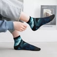 thumbnail image 4 of Salouo Undersea Shark Pattern Unisex Middle Tube Socks,Middle-Finger Knee High Socks Over The Calf Tube Stocking Crew Stockings for Women and Men Tube Socks, 4 of 8
