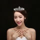 thumbnail image 2 of KAKOWELY Tiara de corona con cristales brillantes y diamantes de imitación para boda, fiesta de graduación, sin peine (plateada), 2 of 4