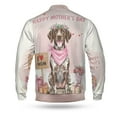 thumbnail image 2 of Happy Mother's Day German Shorthaired Pointer Love Dog Mom Heart Flower All Over Print 3D Baseball Jacket GSP Lover Dog Gift Bomber Jacket Softball - 12004, 2 of 6