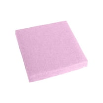 Btomtd Linen Dining Chair Pads with High-Density Sponge, Square Seat Cushion for Kitchen and Dining, Non-Slip Indoor Chair Cushion for Home, Size 12"x12", Pink