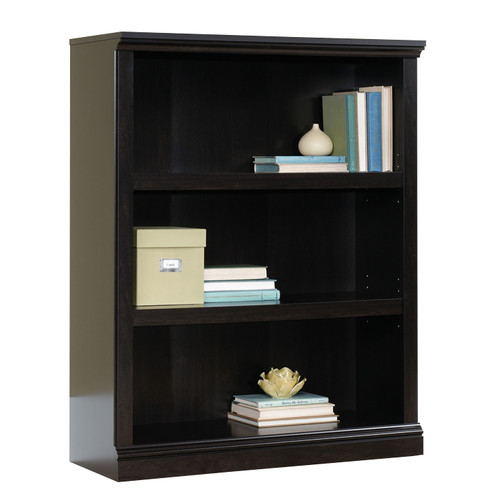 Sauder Select 3 Shelf Bookcase in Cinnamon Cherry
