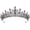 4.Blue + Black Gray, variant on Crystal Wedding Tiara for Women, Royal Queen Crown Headband, Rhinestone Princess Hair Accessories for Prom Birthday