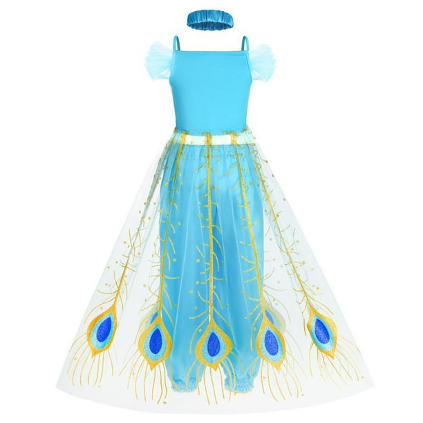 Jazmin lampara magica aladdin vestido de navidad para ninos traje de baile de vientre latino nina princesa cosplay ropa con peluca capa vestidos de