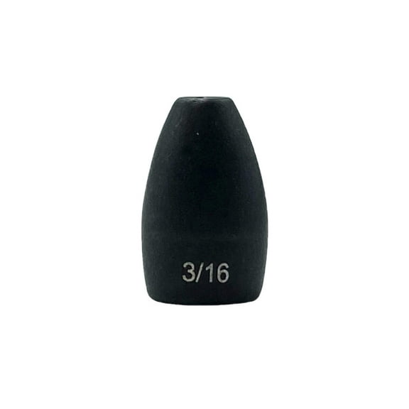 Burnt Tungsten 3/16 oz No Chip Worm Weights