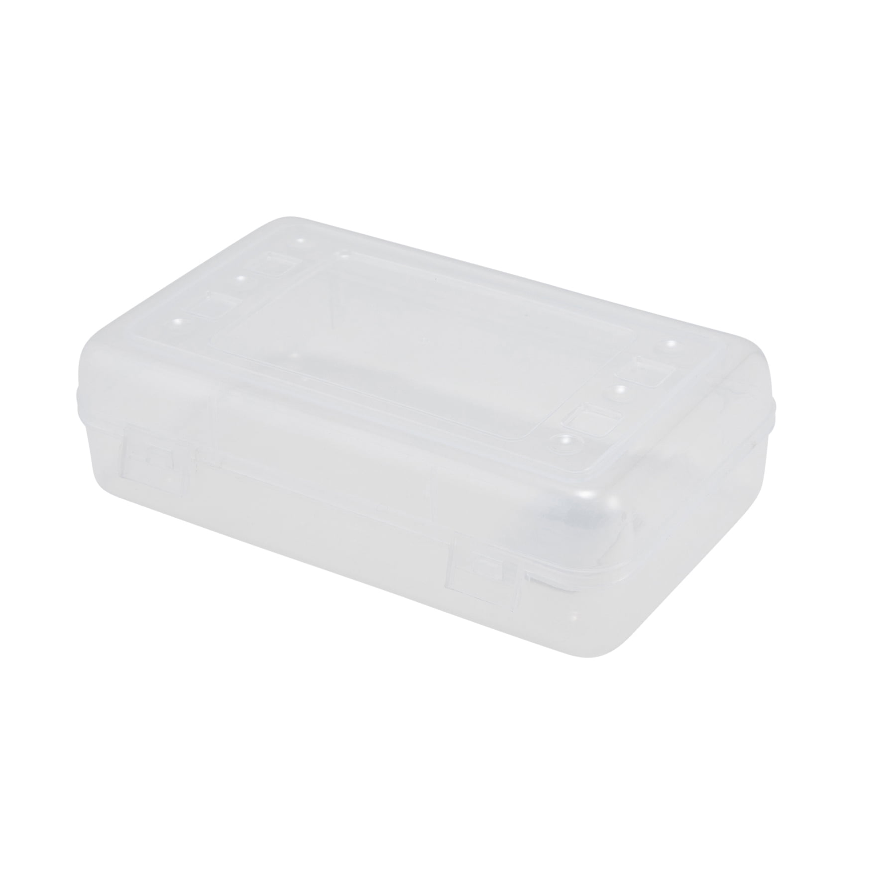 Advantus Pencil Box Clear, Pack of 6
