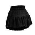 thumbnail image 5 of OGLCCG Flowy Shorts for Women Casual Drawstring High Waist Boho Ruffle Layer Tiered Skort Shorts Casual Cute Summer Mini Skirt, 5 of 6